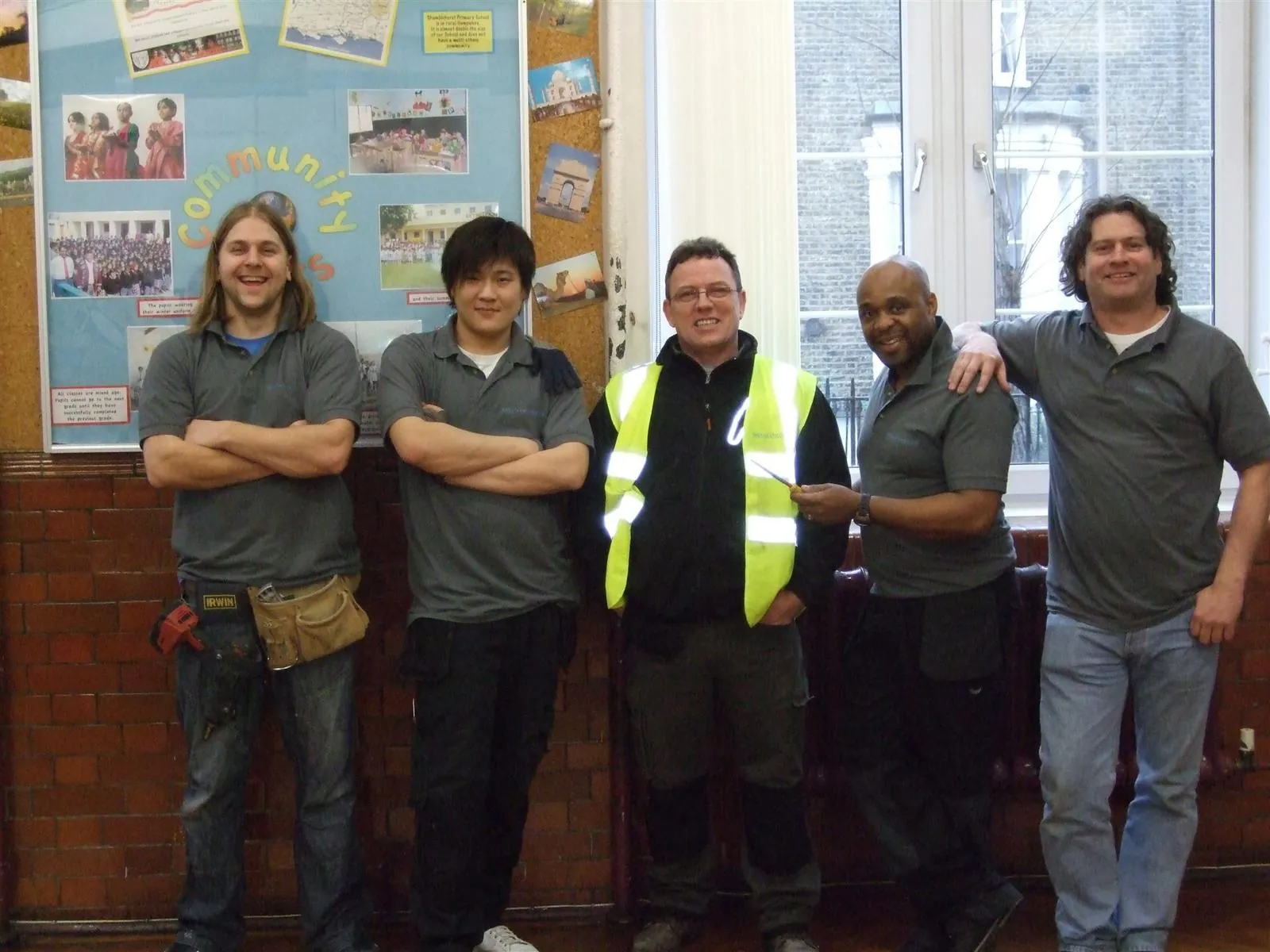 The Royal Docks Electrical team on a commercial job in East London