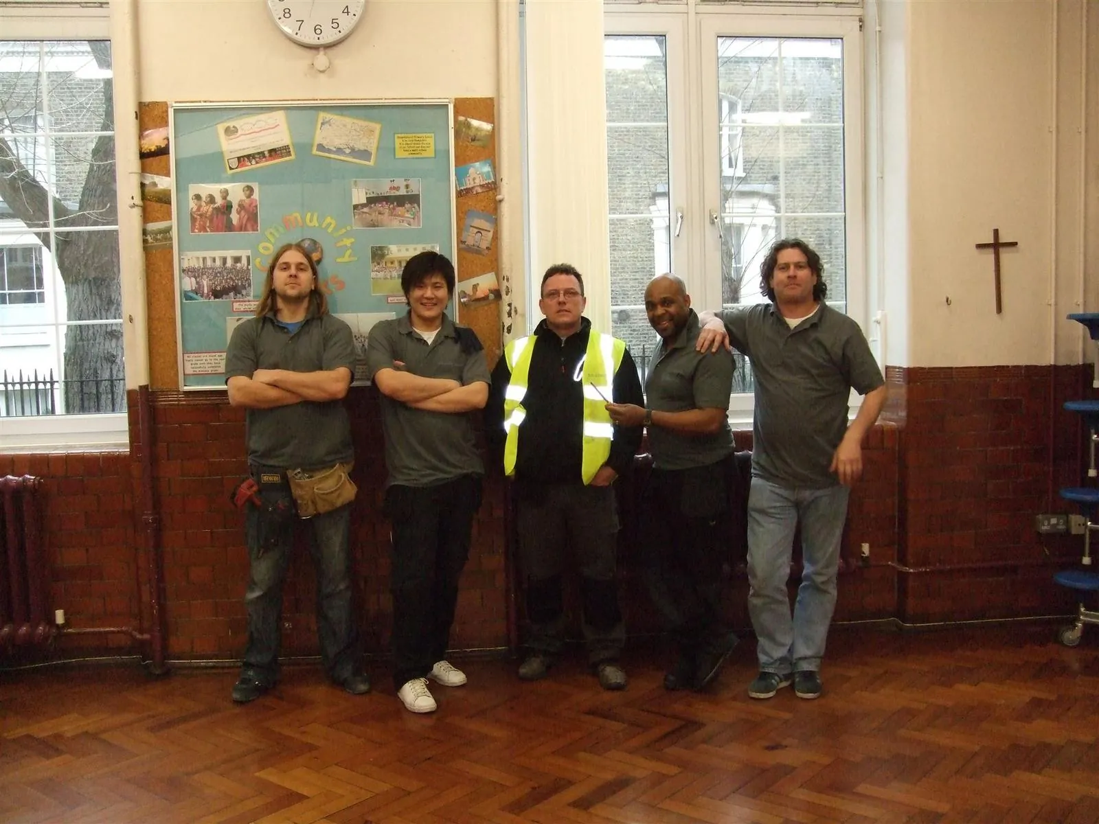 The Royal Docks Electrical team on a commercial job in East London